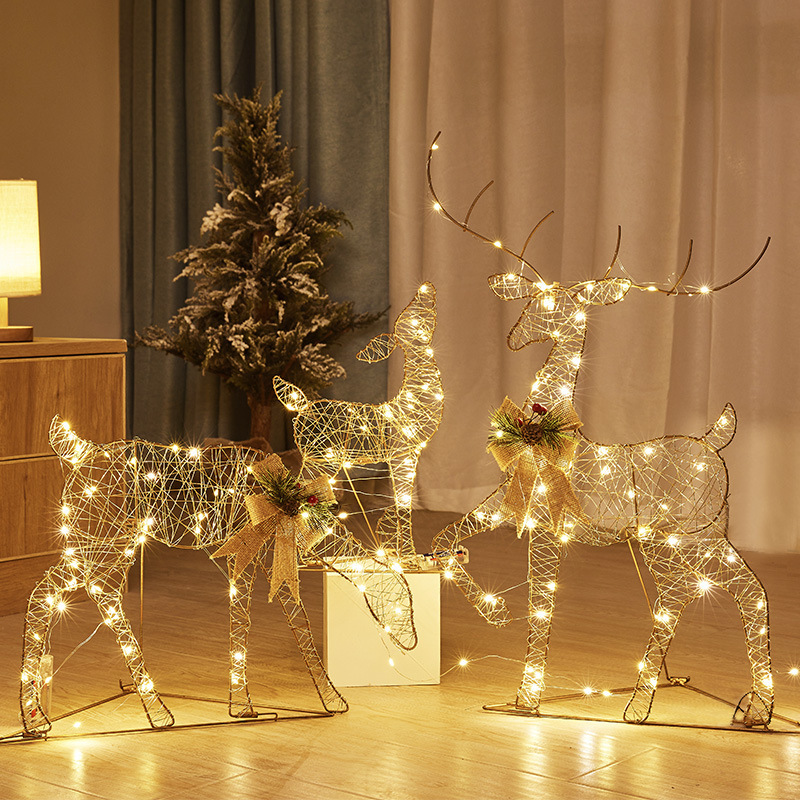 Christmas Lights Outdoor - 3 PCS Garden Lights String 2D