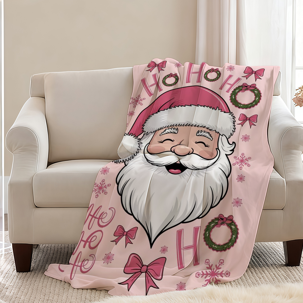 Pink Christmas Blanket Throw S - Christmas Throw Blanket ulasan dan harga