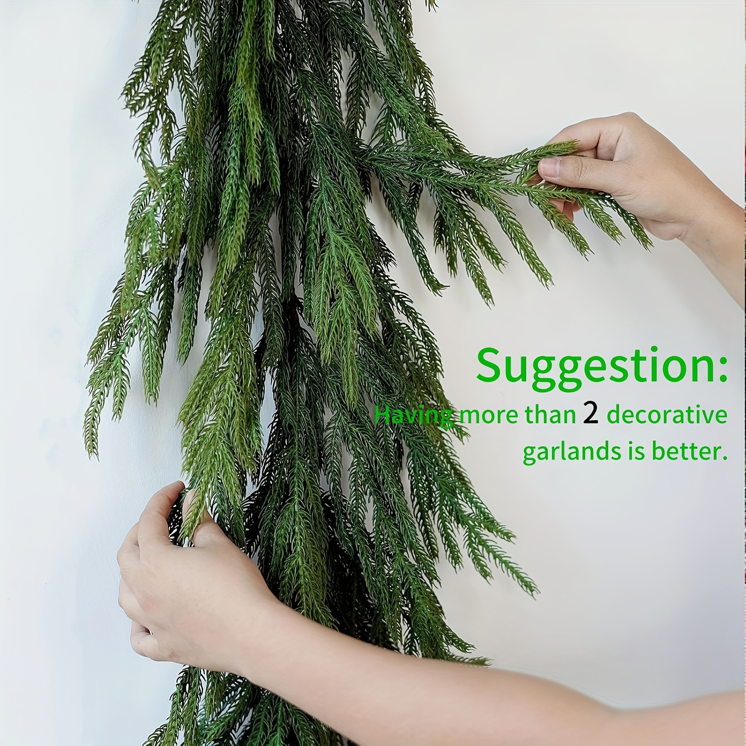 1pc Artificial Norfolk Pine Ch - Christmas Wreath Fake ulasan dan harga