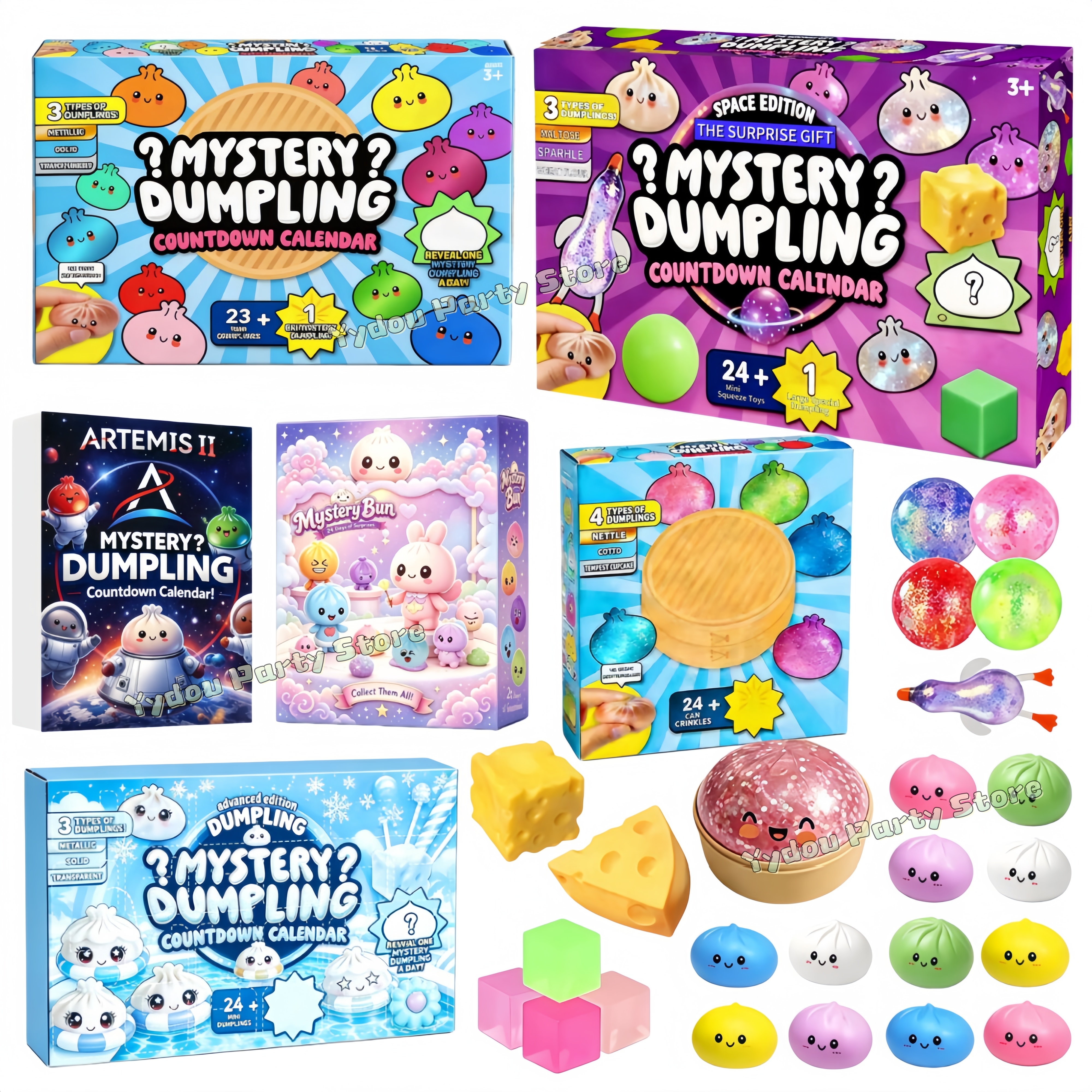 Mystery Dumpling Squishy Adven - Advent Calendar Gift ulasan dan harga