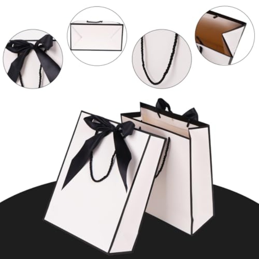 Gift Bags for Presents, 2 Pack - Ribbon Bow Gift ulasan dan harga
