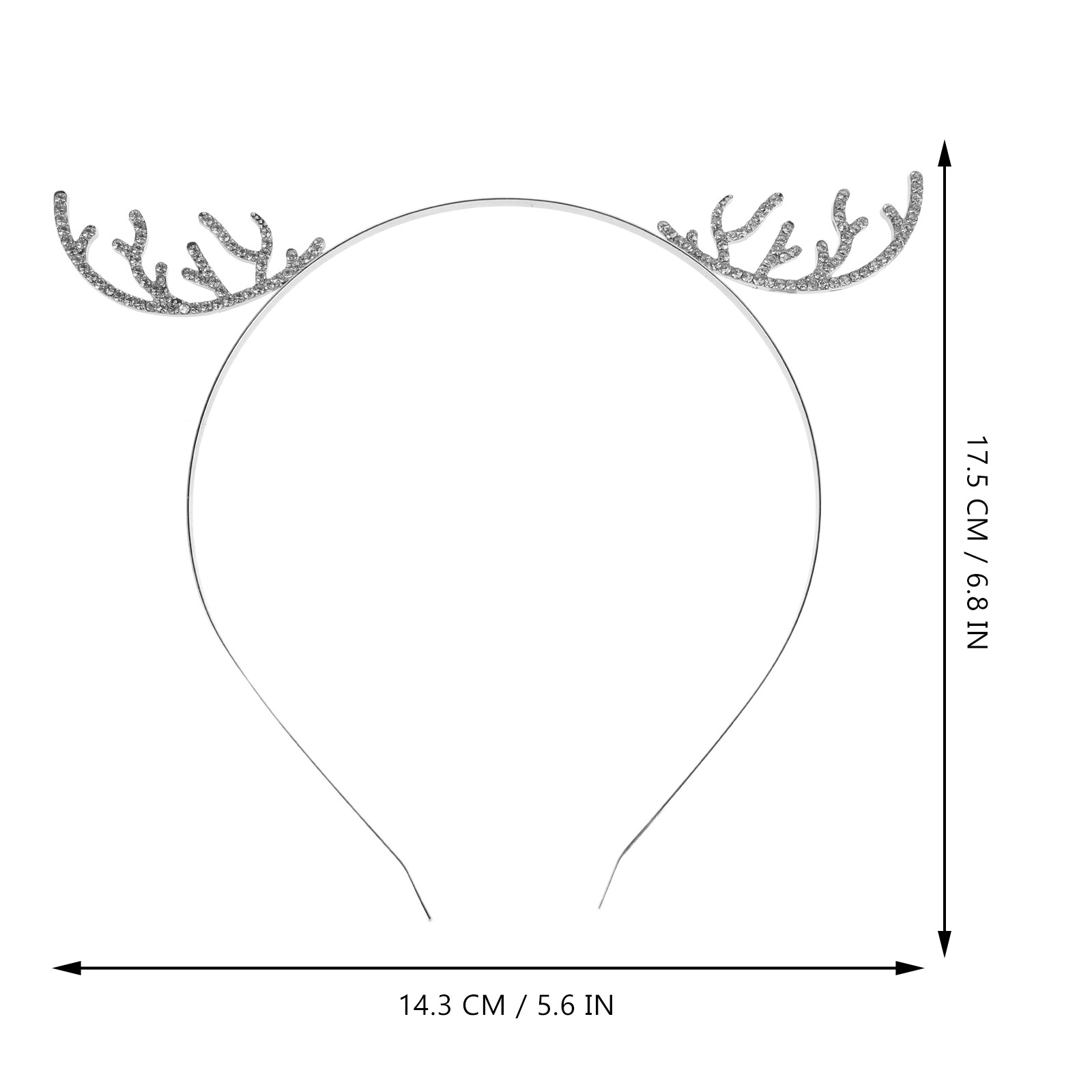 Crystal Rhinestone Antler Head - Reindeer Antlers Headband ulasan dan harga