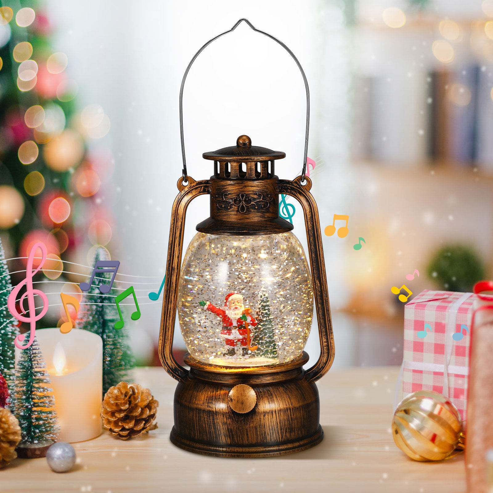 Musical Christmas Snow Globe L - Snow Globe Musical ulasan dan harga