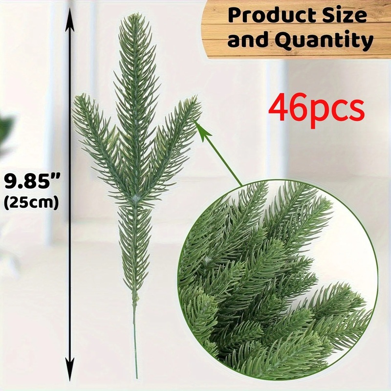 46-Branch Artificial Pine Spri - Christmas Tree Artificial ulasan dan harga