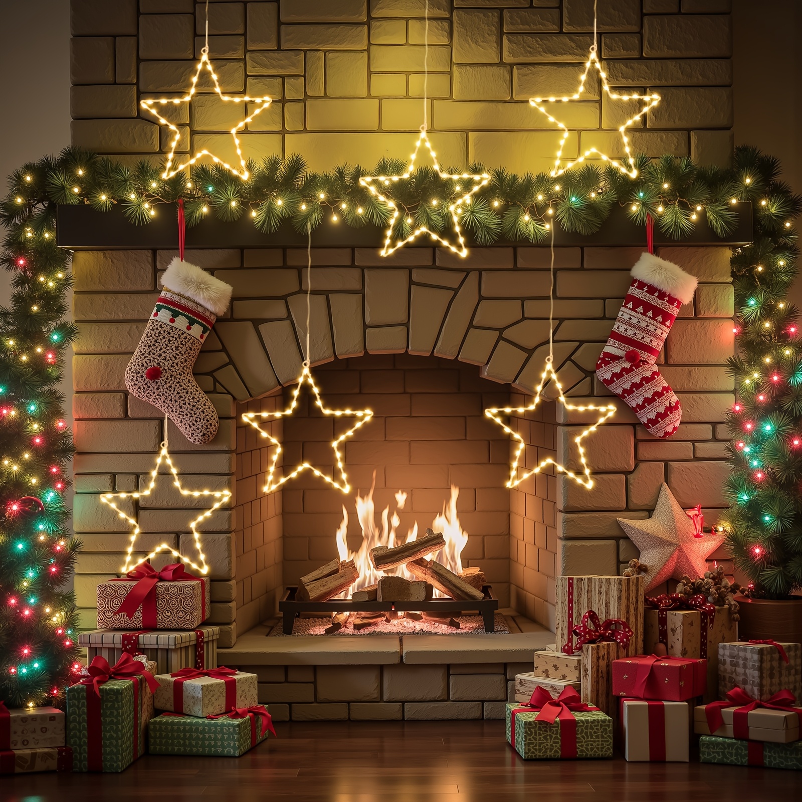 6/3pcs Battery Operated Hangin - Christmas Lights Outdoor ulasan dan harga