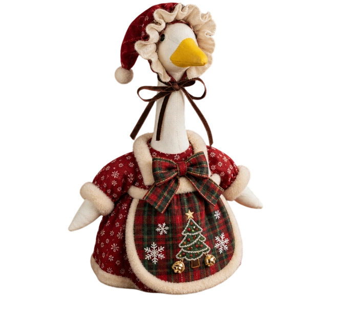 Christmas Goose Outfit for 23  - Santa Hat Plush ulasan dan harga