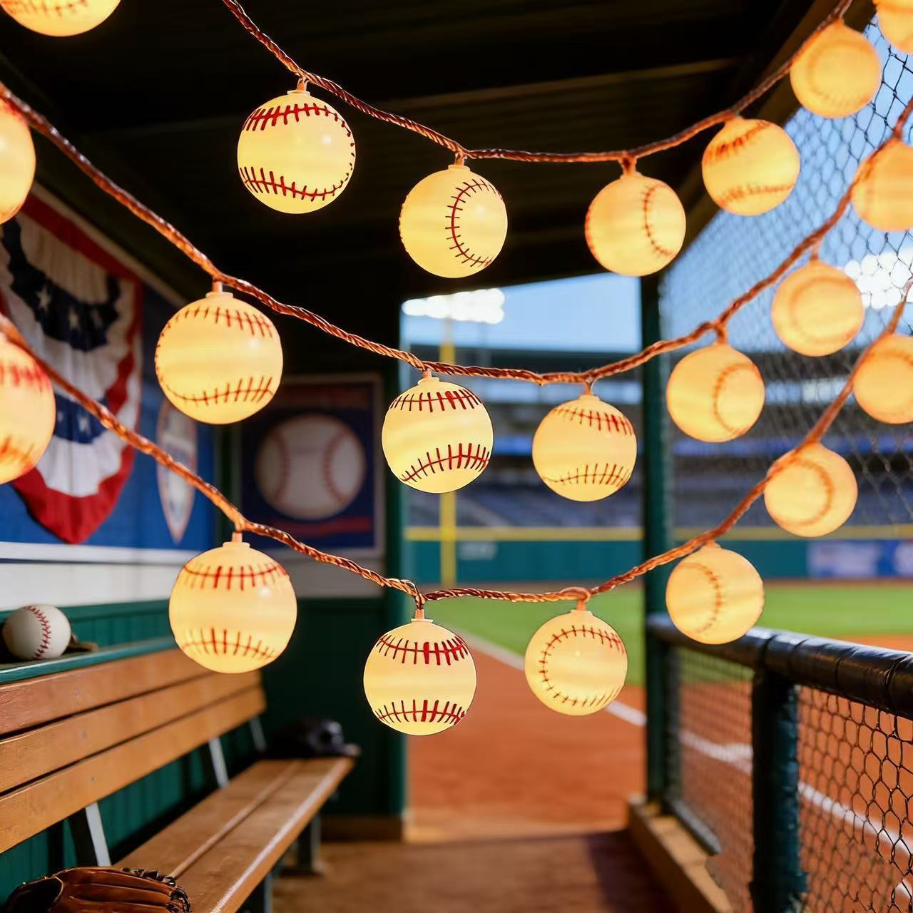Baseball LED String Lights War - Led Fairy String Lights ulasan dan harga