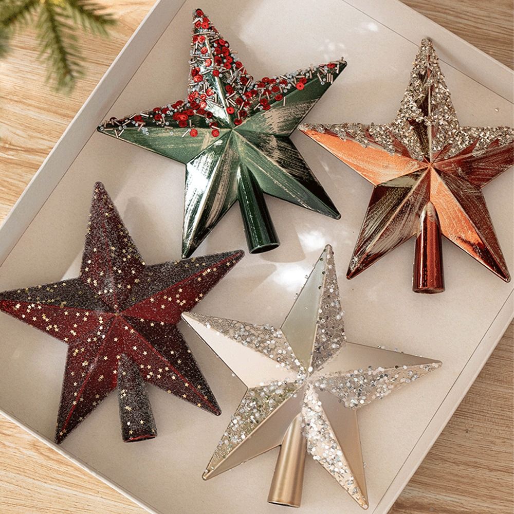Retro Christmas Tree Topper St - Star Tree Topper ulasan dan harga