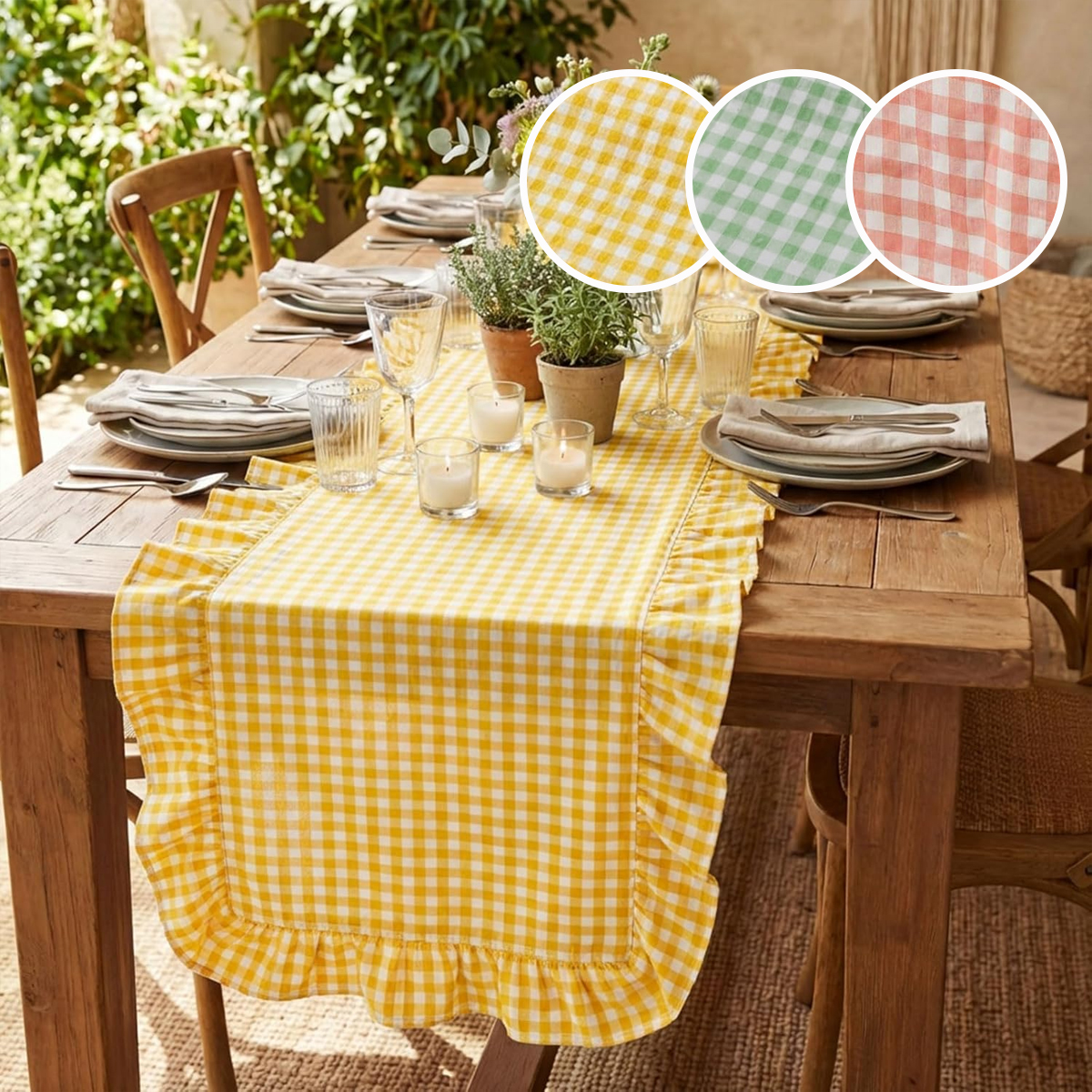 Checkered lotus leaf edge tabl - Christmas Throw Blanket ulasan dan harga