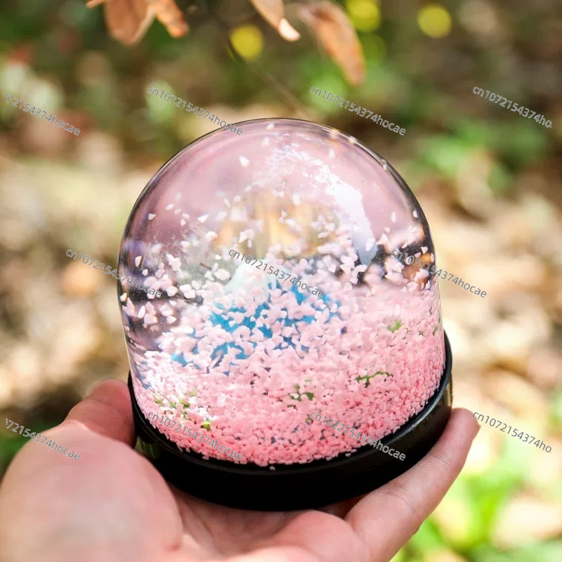 Mount Fuji romantic cherry blo - Snow Globe Musical ulasan dan harga