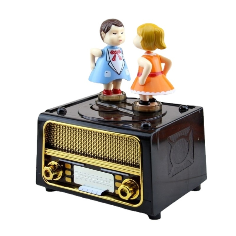 1Set Couple Kiss Music Box Bir - Snow Globe Musical ulasan dan harga